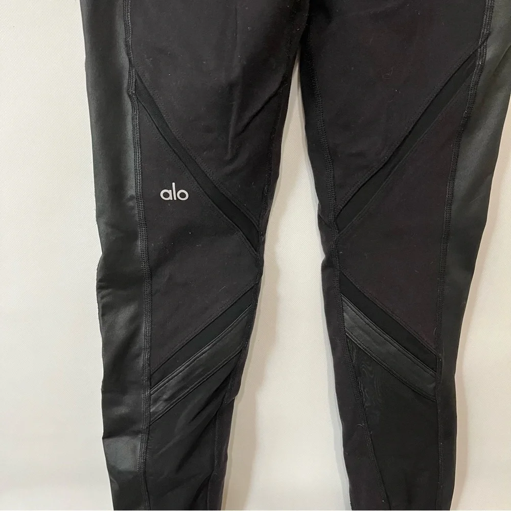 Alo Black Mesh Leggings